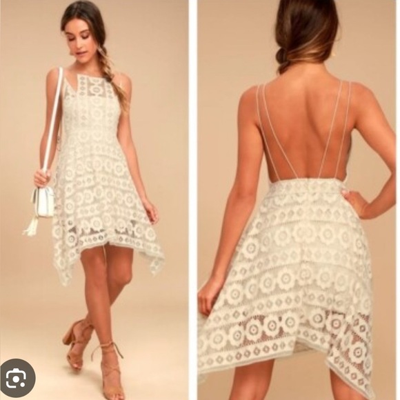 Free People Just like Honey Lace Dress Ivory - Picture 1 of 8